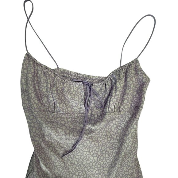 NEW Victoria’s Secret Satin Floral Bustier Corset Slip Dress Size XS Lavender - Picture 3 of 11